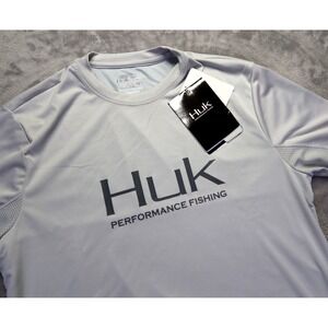 Huk T Shirt Men's Performance Fishing Gray Size S New NWT